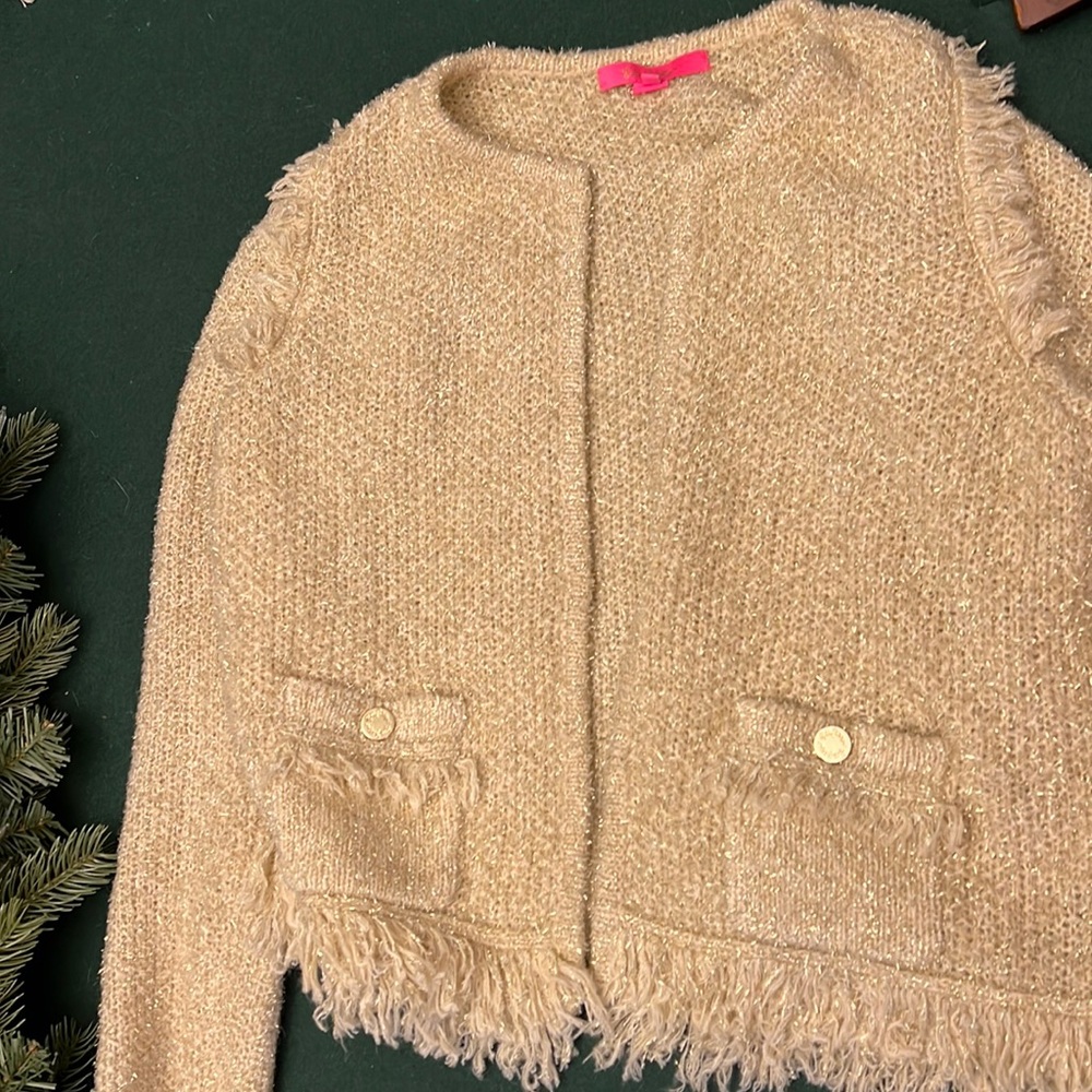 Lilly Pulitzer gold jacket